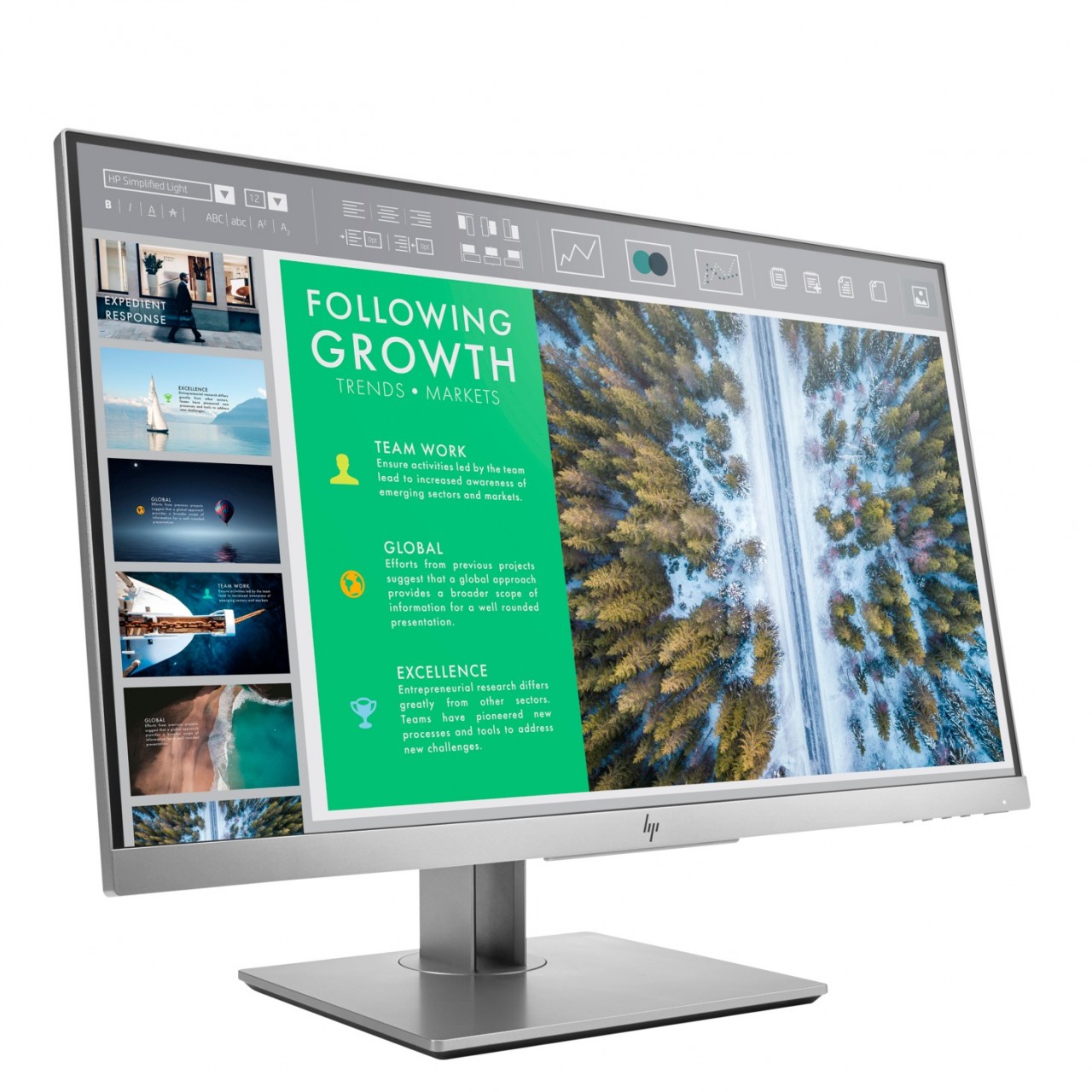 HP E243 Elite Display LED Monitor For Desktop PC - 24”